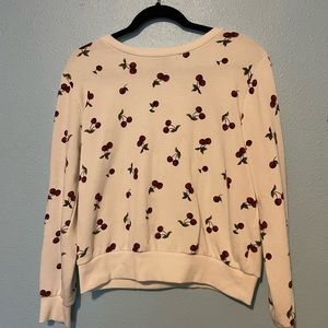 White Crewneck with Cherries